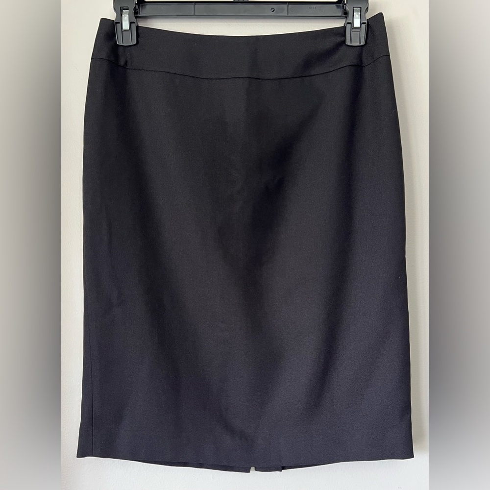 Le Suit Pencil Skirt Black Size 6 Office Career Business Lined Classic